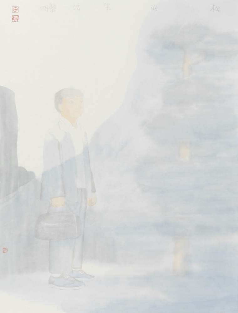 田黎明《松的生活》56X46