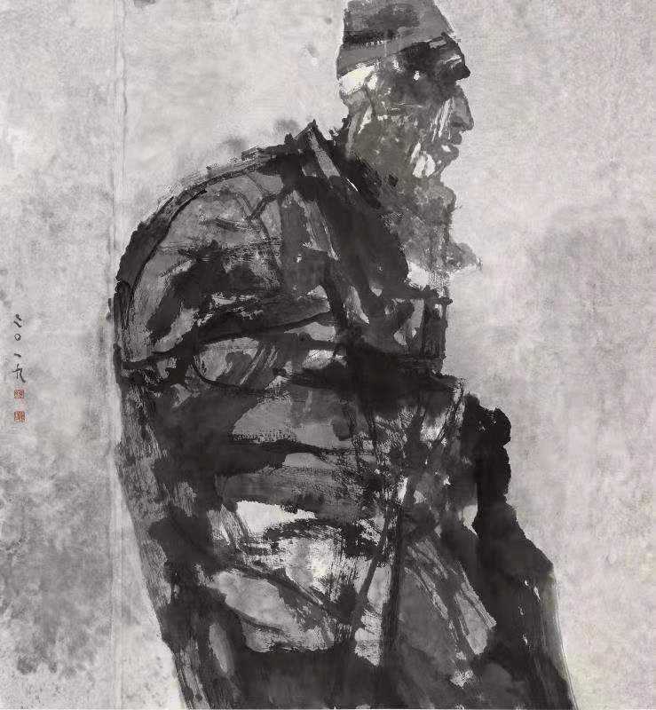 《西部人物》之三97X90cm