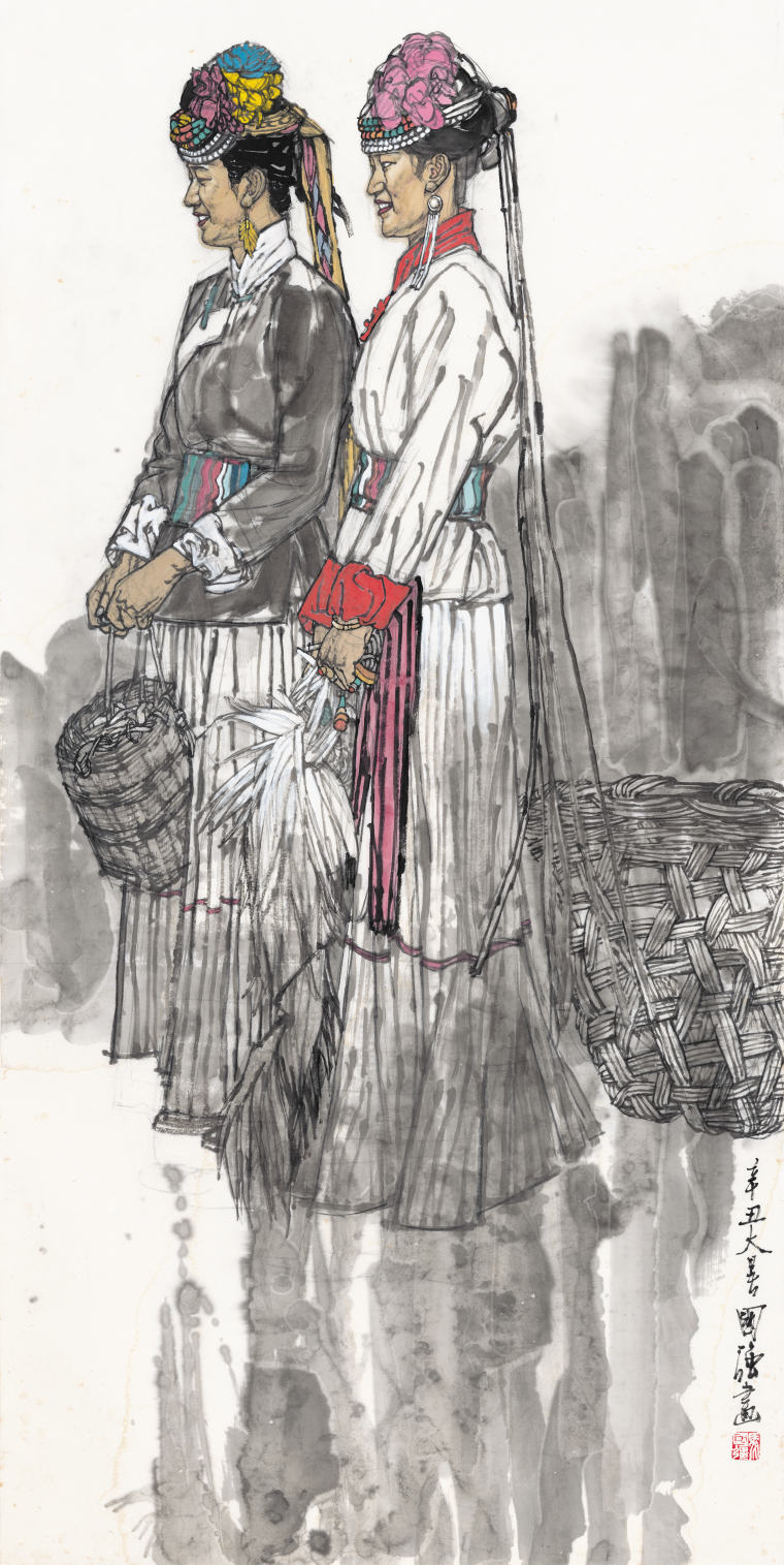 《泸沽湖畔》69X138