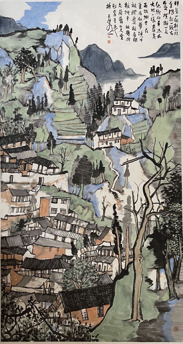 《那是一个村庄》180X96cm