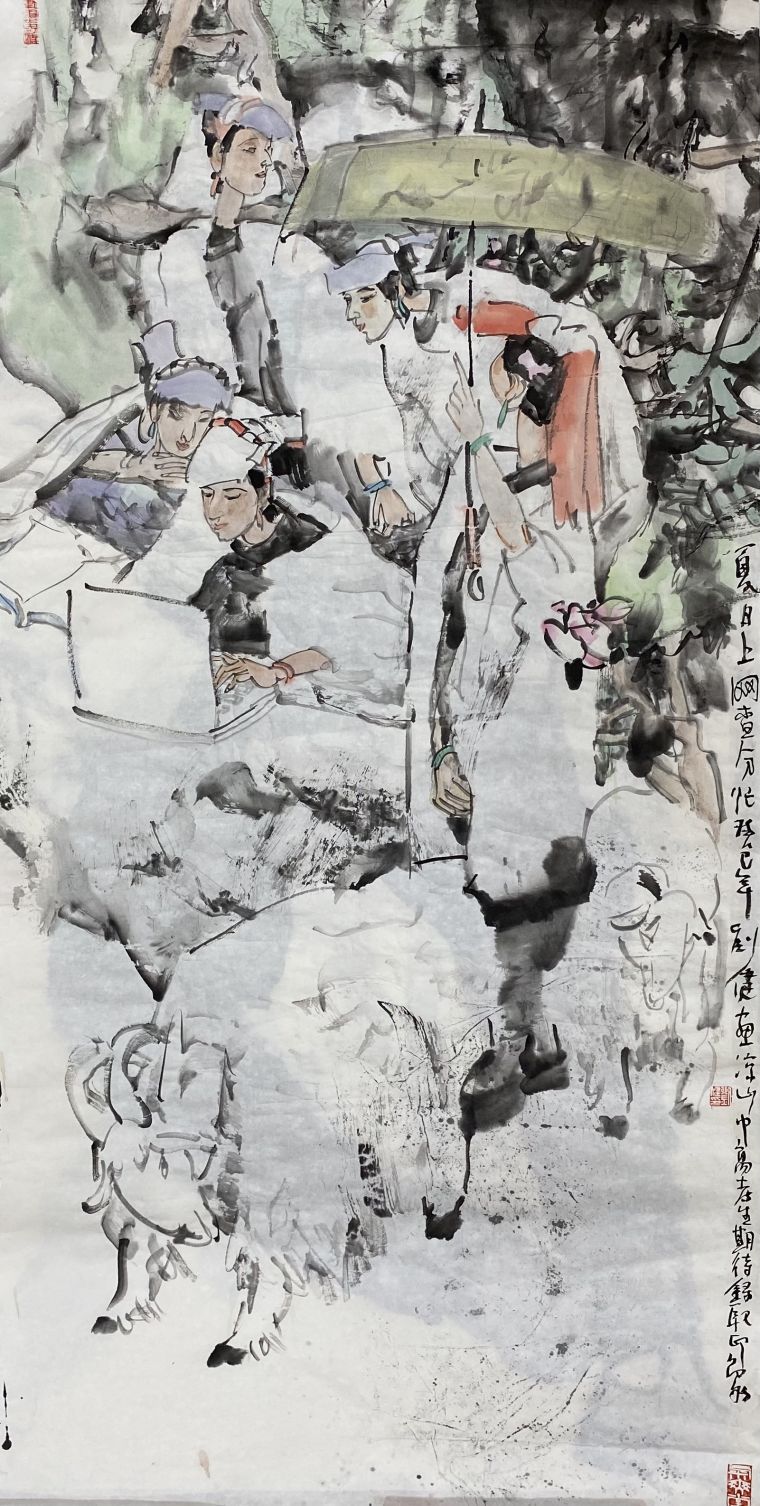 《三月清风》136X68cm