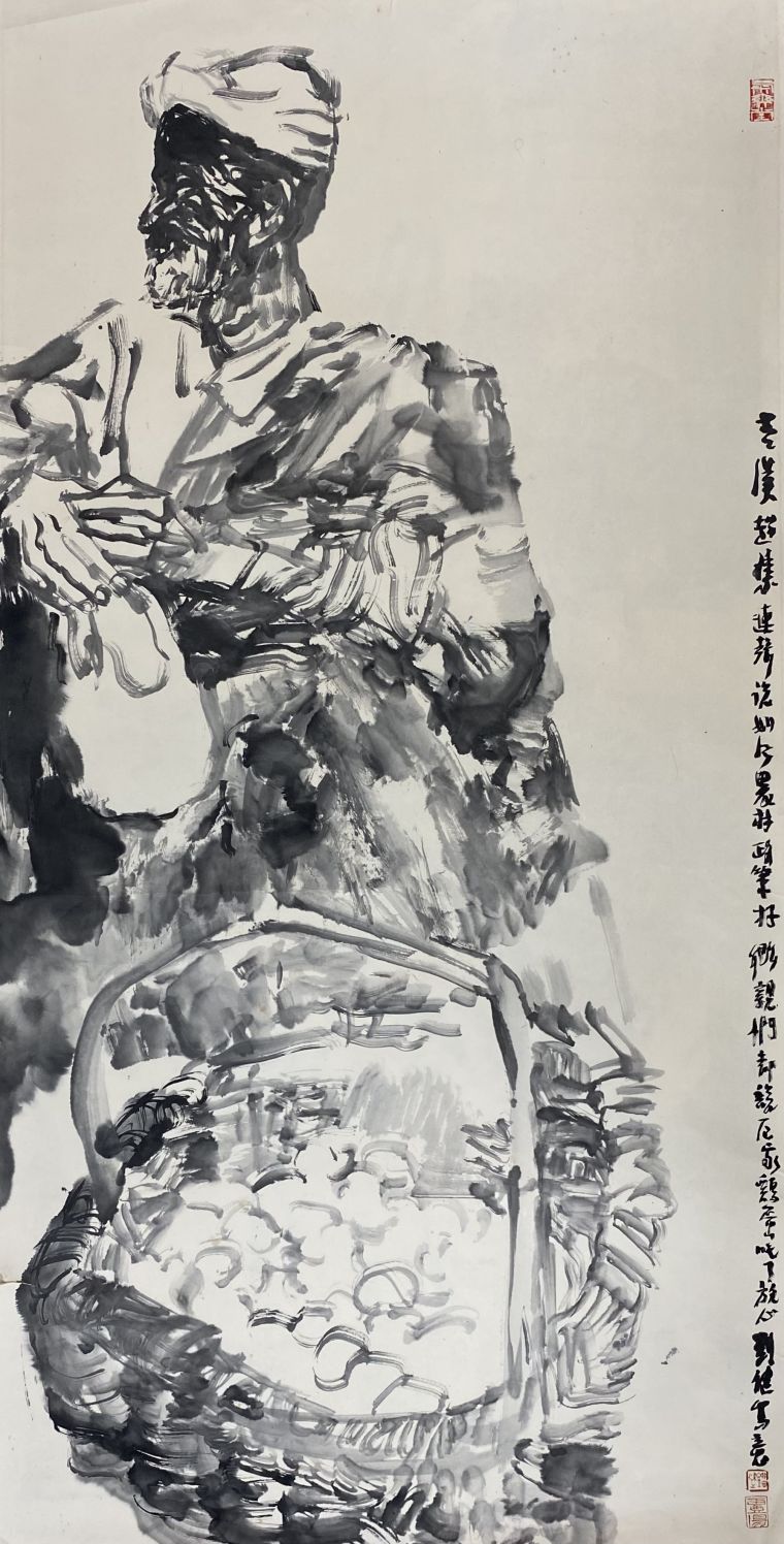 《陕北风情》3系列136X68cm