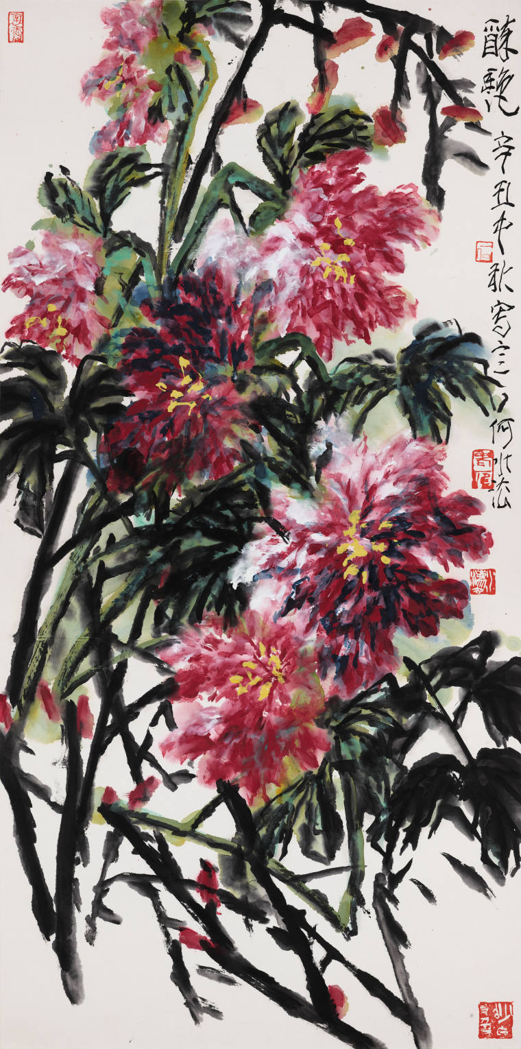 《醉艳》69X138cm
