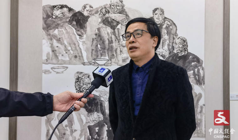 艺术评论家汪为胜接受采访
