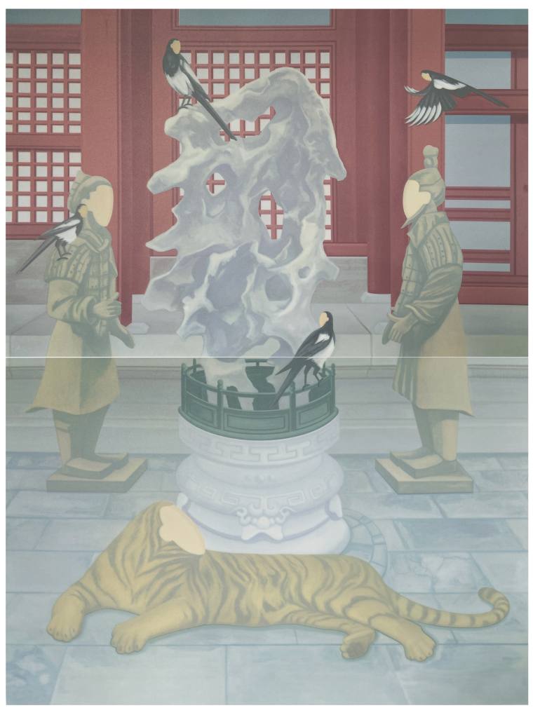 22赵春俞 《卧虎藏龙》 100×76cm丝网版 2021年