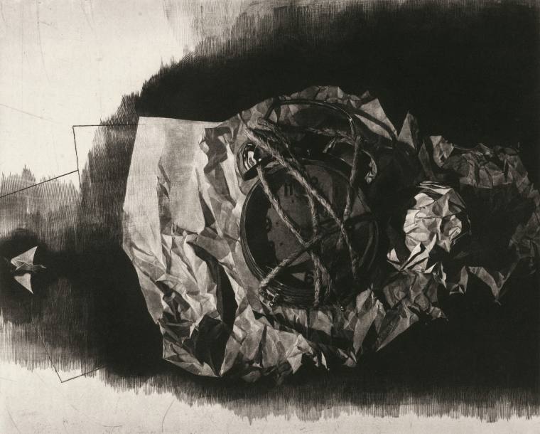 32、张雪松   时间·流年 铜版美柔汀 45x55cm 2020年 266282
