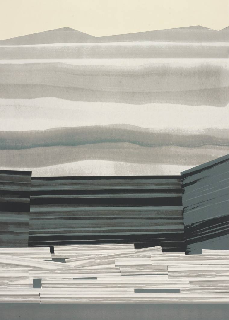 64、熊友飞  三月暮  丝网版画  84x60cm  2021年  266322