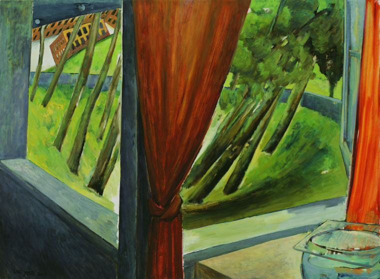《窗景》(布面油画 110x 150cm)2013