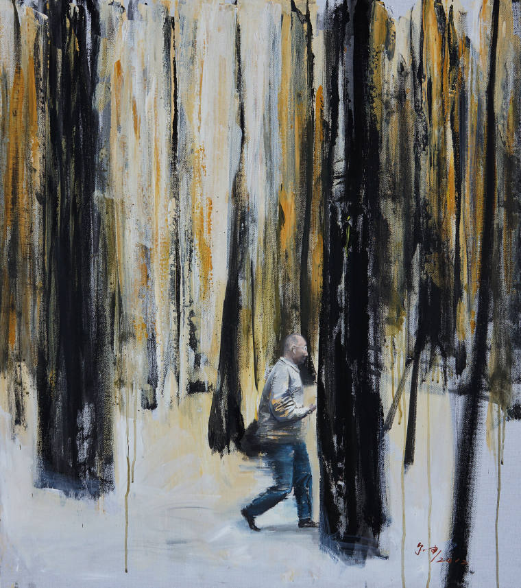 《林中纪事2》 2012 100cmx90cm 画布油彩