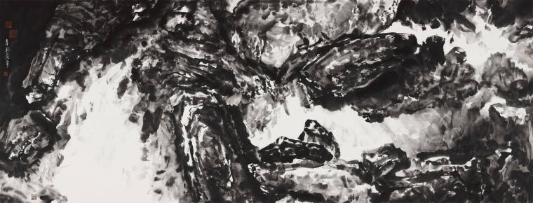 《水墨》2 192x500cm，2022年