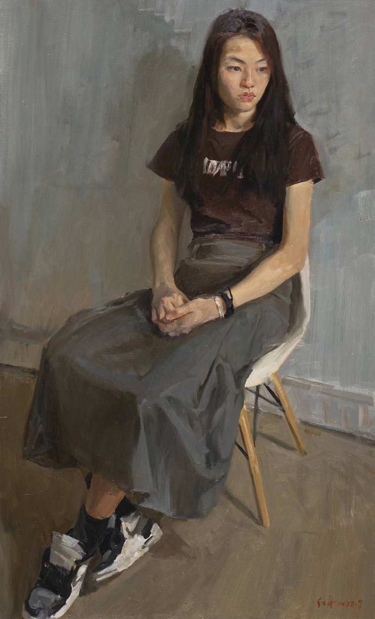 《艺考生》  150x80cm 2022 何红舟
