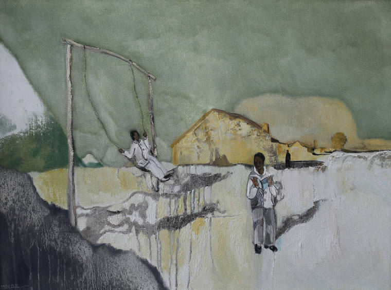 任传文 《浮生-谜》 布面油画 60cmX80CM 2015年