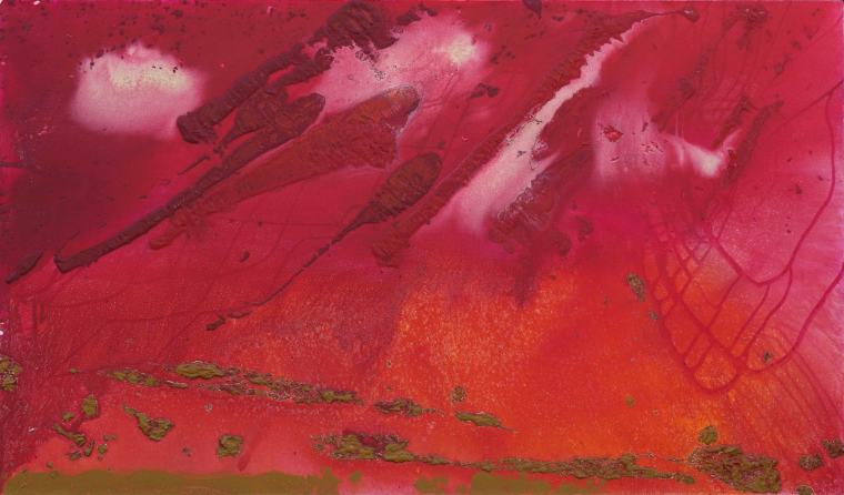 马路 《红天》 布面综合材料 100cmx170cm 2014年