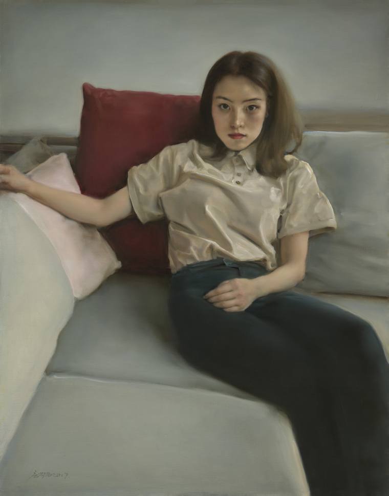 庞茂琨 《花季》 布面油画 116cmx91cm 2017年