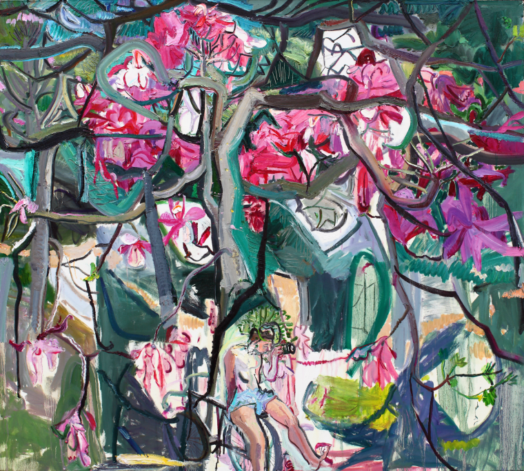 闫平 《开到荼靡的春天》 布面油画 180 cmx200cm 2016年