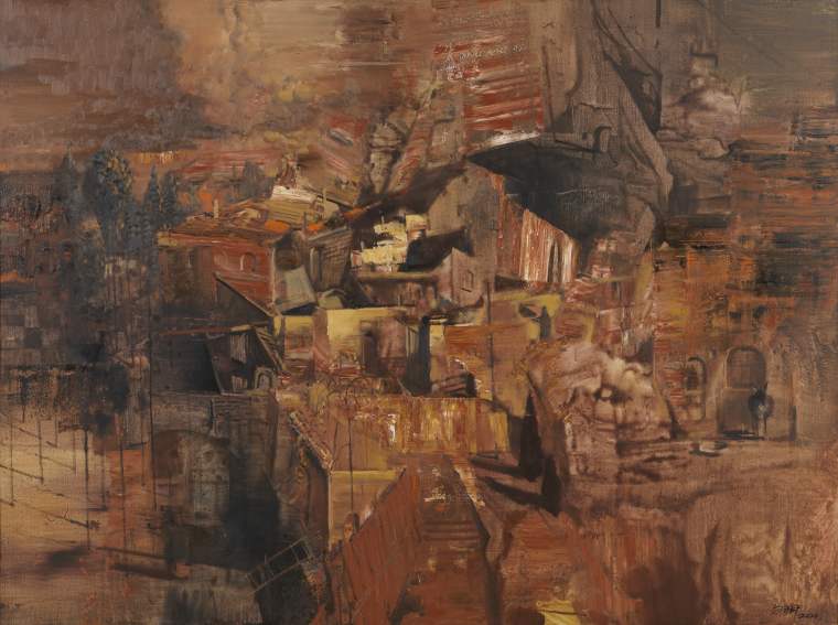白羽平 山居 150x180cm 布面油画 2019年
