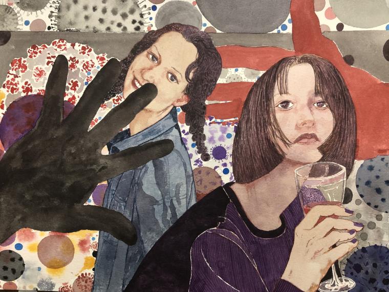 王文生《无题》水彩，50x70cm，2020年