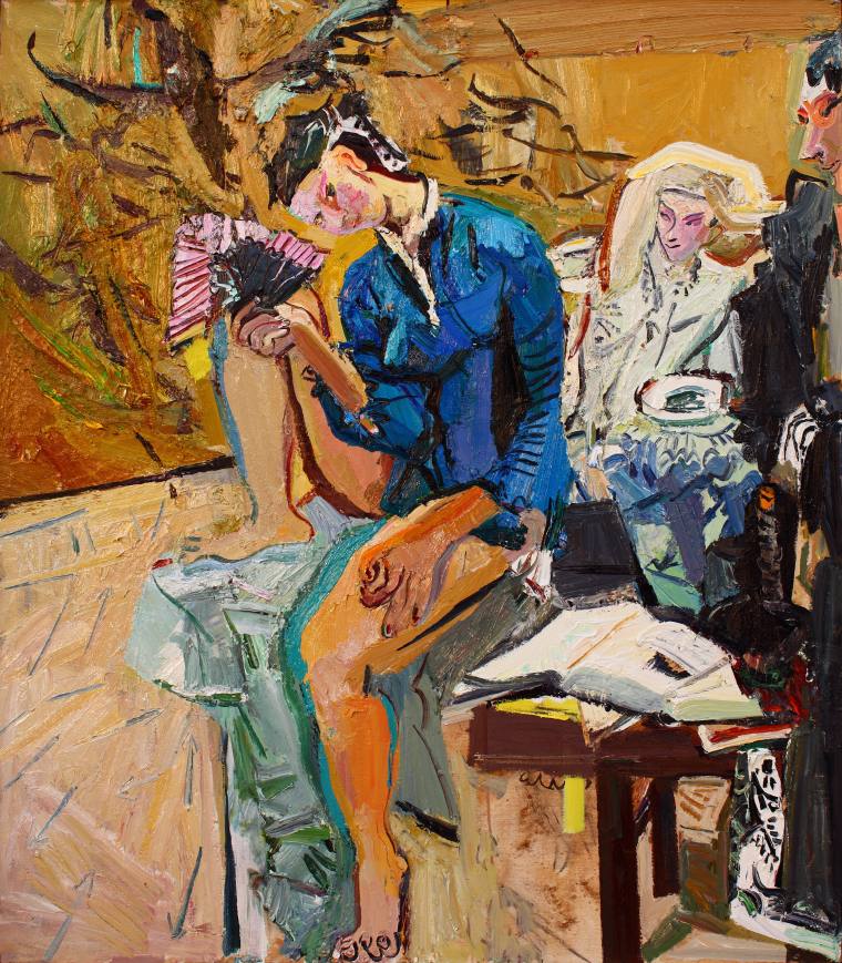 闫平 《我不想矩着》 布面油画 160cmx140cm 2015年