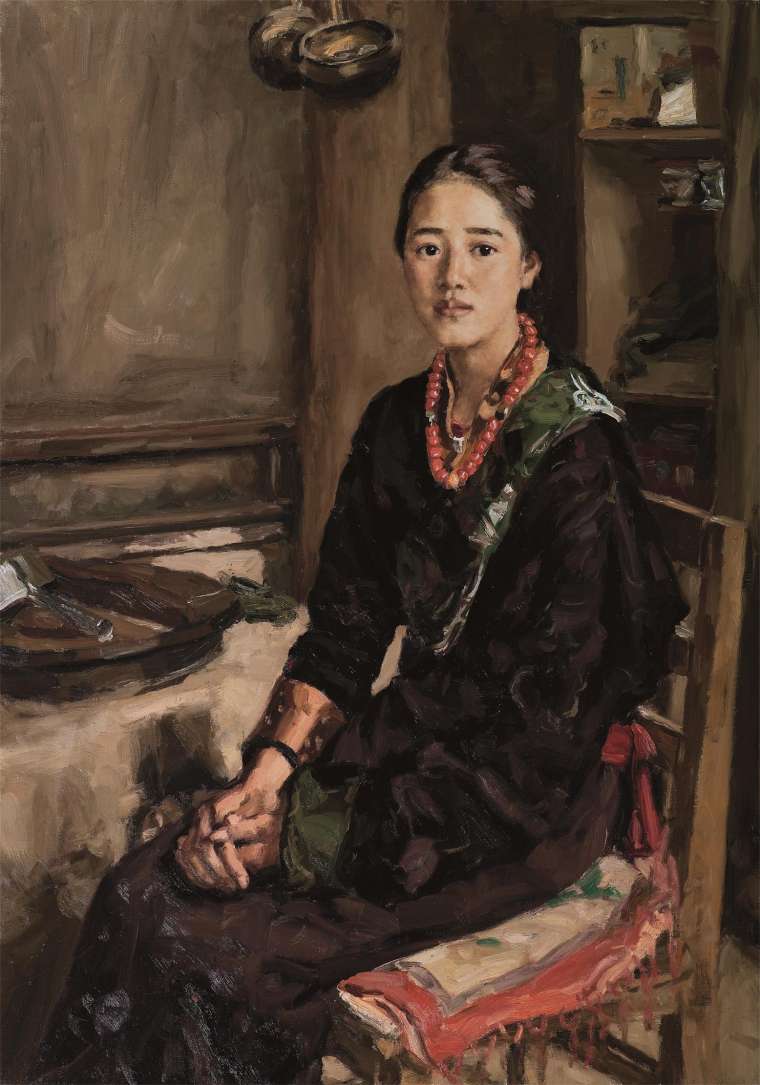 杨飞云 《新装新人》 布面油画 116cmx81cm 2015年