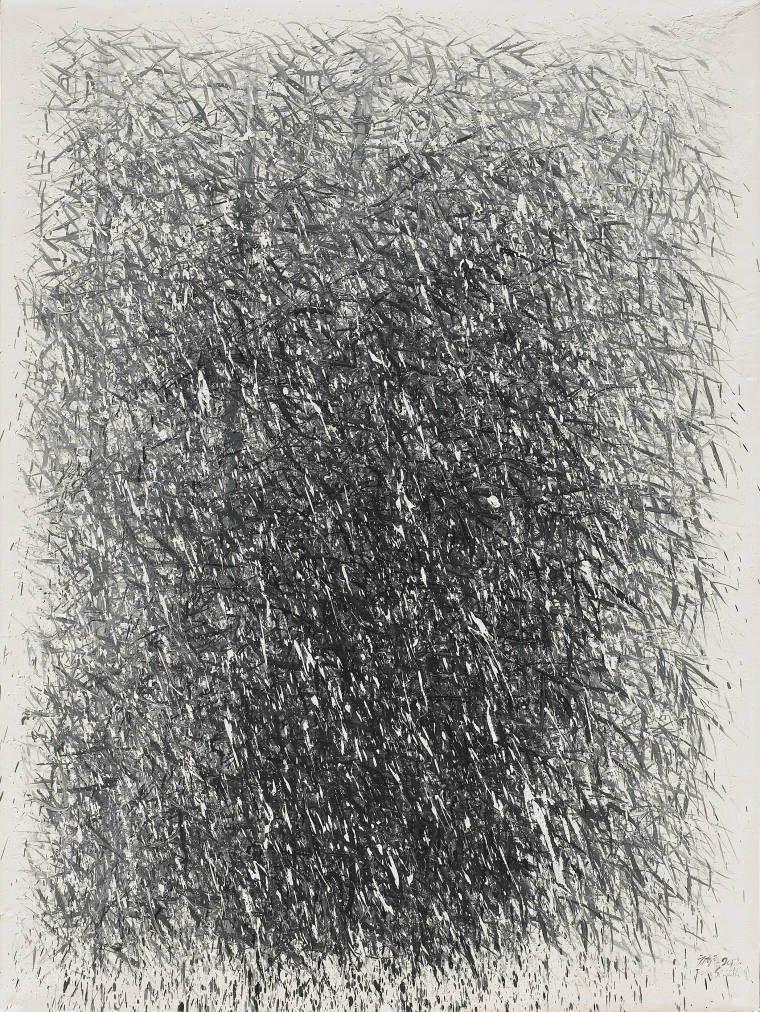 《无谱之竹—风摇影》200cm×150cm  2012