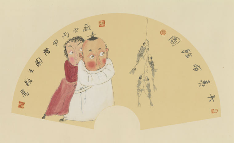 《大美有余图》 纸本设色 18×40cm 2016年