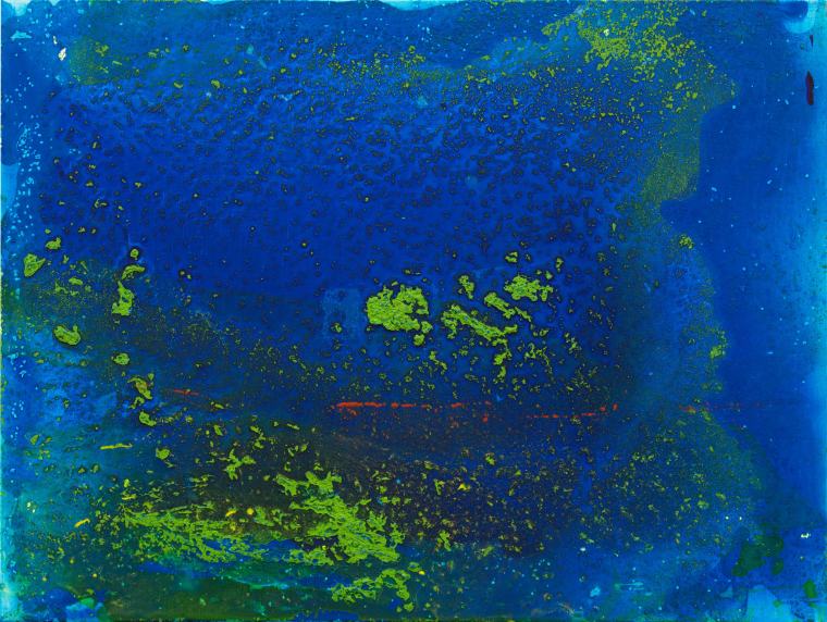 马路 《浮》布面综合材料 60cmx80cm 2014年