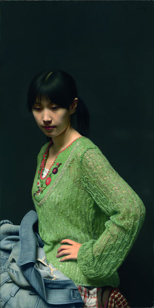 《肖像之相-小姜》120X60cm 2011年 布面油画