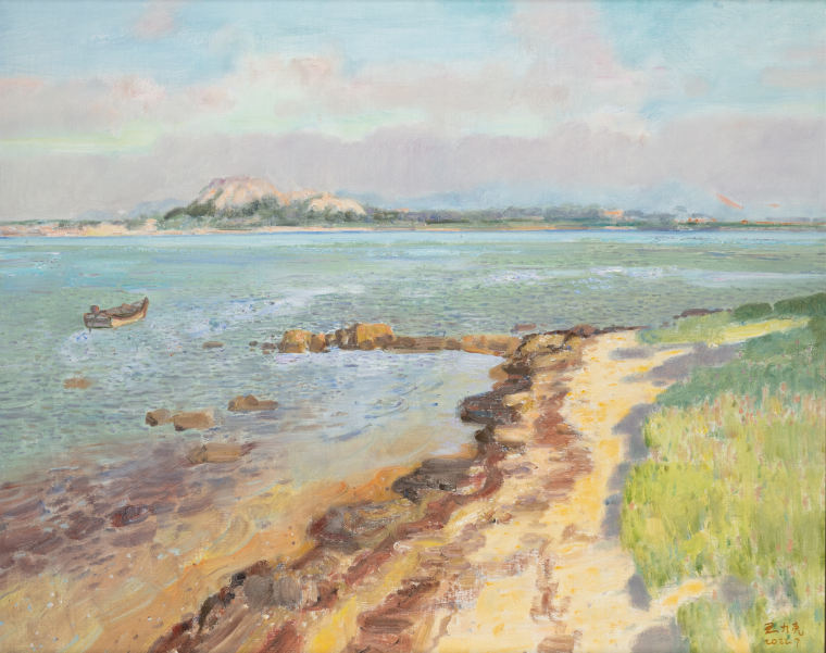 《彩云之岸》油画 80×100cm 2022.7