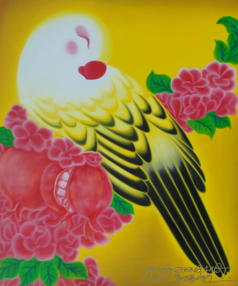 《自娱自乐》60x50cm布面油画2013年