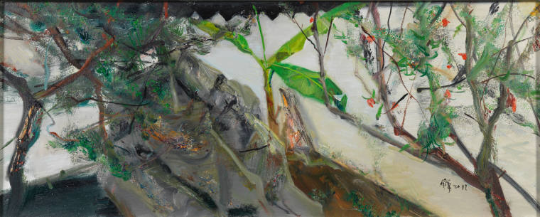 杨参军 《家园》 60x150cm 布面油画 2017年