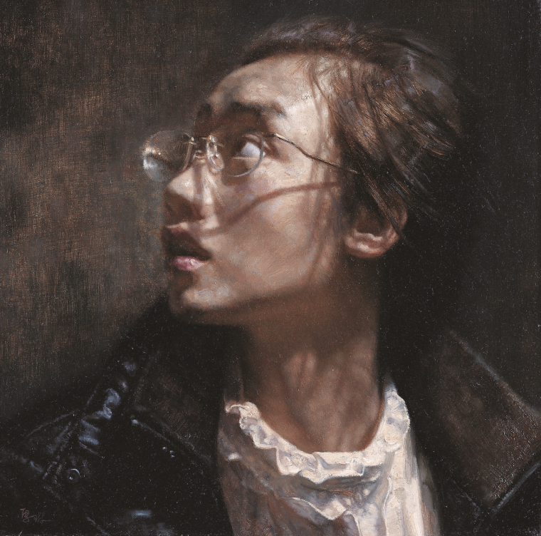 马琳 《雷声》 布面油彩 40cmX40cm  2009年