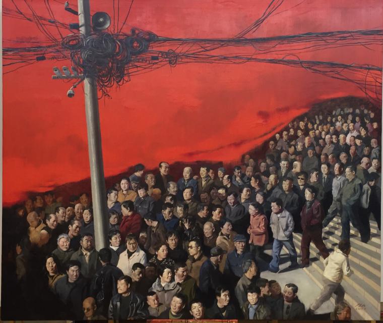 贺丹 《集体主义》 250×200cm  2017