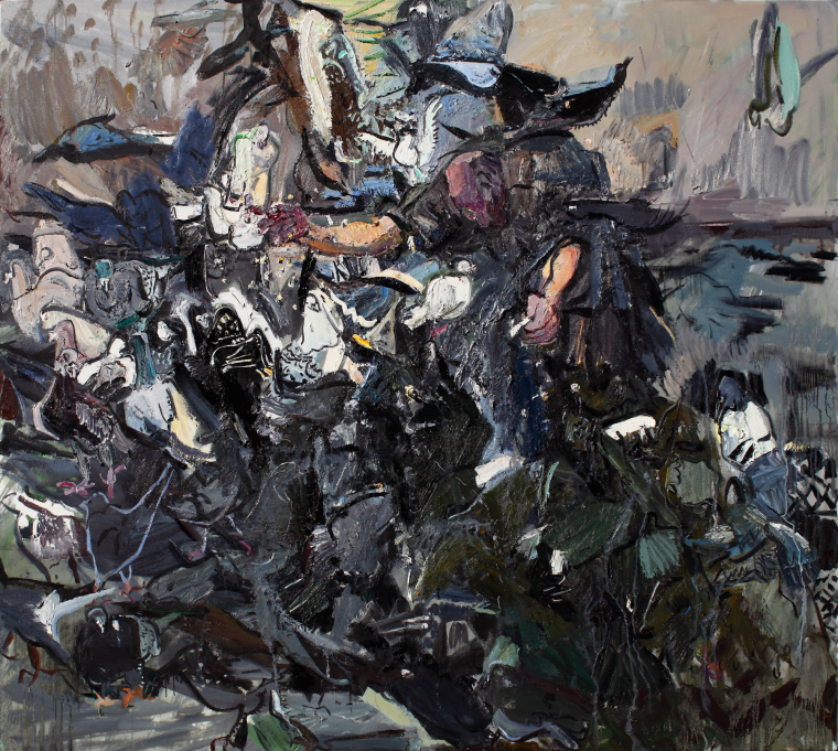 闫平 《心有飞鸟之一》 布面油画  180cmx200cm 2015年