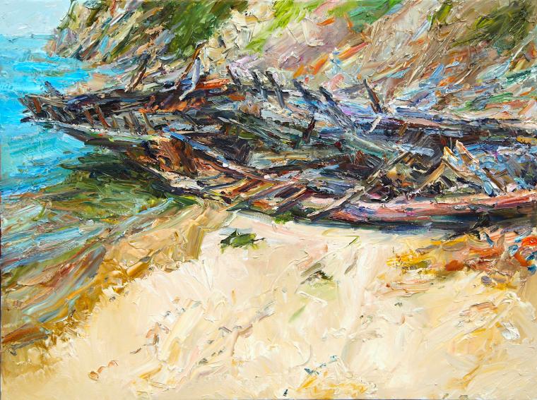 谢东明 《弃》   60x80cm.  2018年