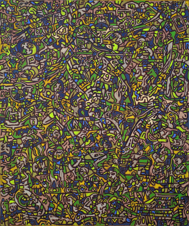 油画 《屈原》 120cmX100cm 2012