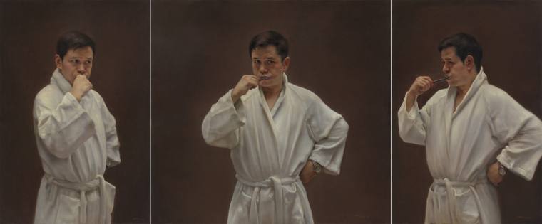 庞茂琨 《子夜》 布面油画 150x100cm 150x160cm 150x100cm 2015年