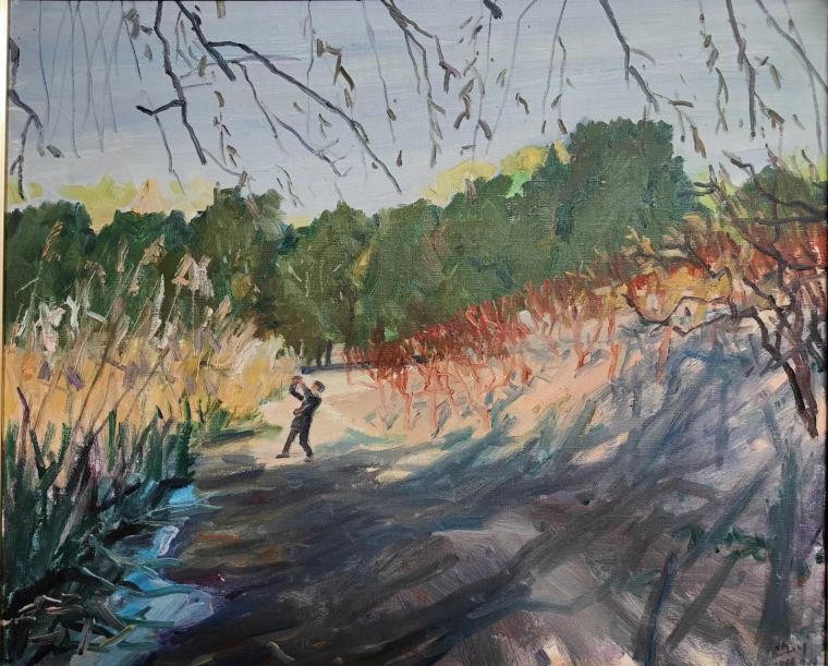 邵亚川 《秋趣》 50x60cm 布面油画 2022年