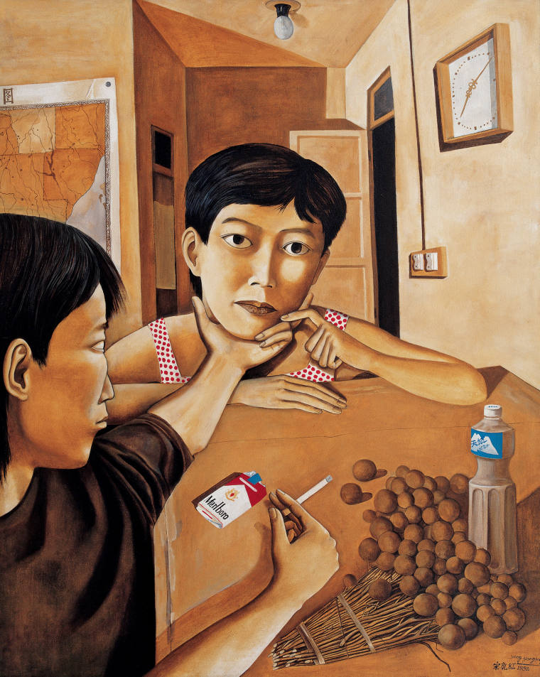 《情人》 100×80cm 油画 1992