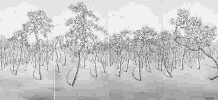 《林中路》3 84x184cm 布面油画 2018年