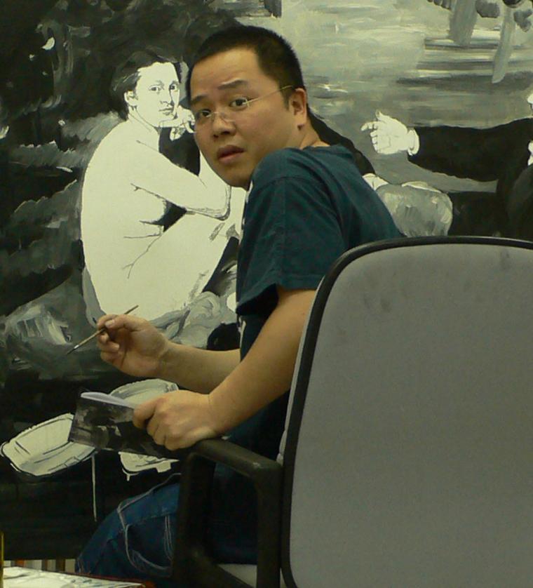 方少华工作照（2006）摄影巩冰