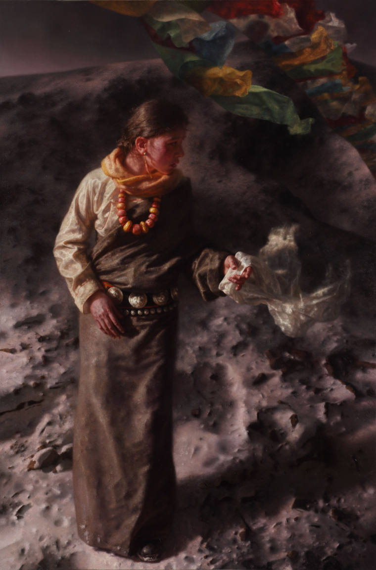 马琳 《山口》 布面油彩 180cmx120cm 2015年