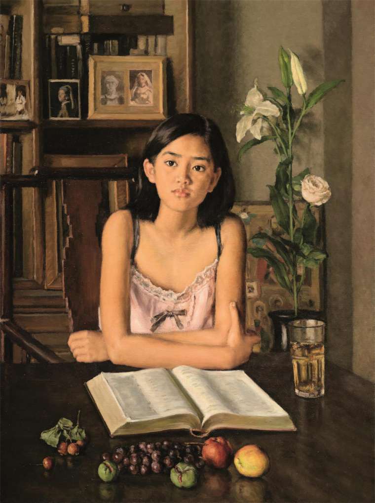 杨飞云 《书房》 布面油画 120cmx90cm 2012年
