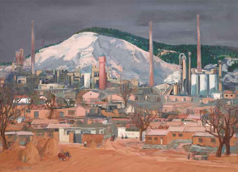 王琨 《大开发》 .之一 140×180 2008 布面油画