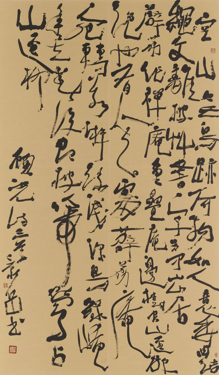 张景岳 《顾况诗三首》 180×97cm 2022年