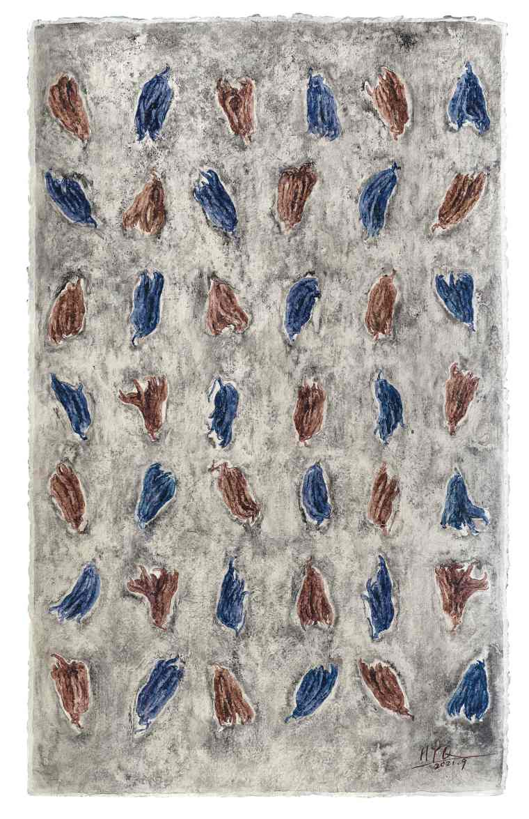 《克隆》佛手No.5  116x70cm  水彩2021黄亚奇