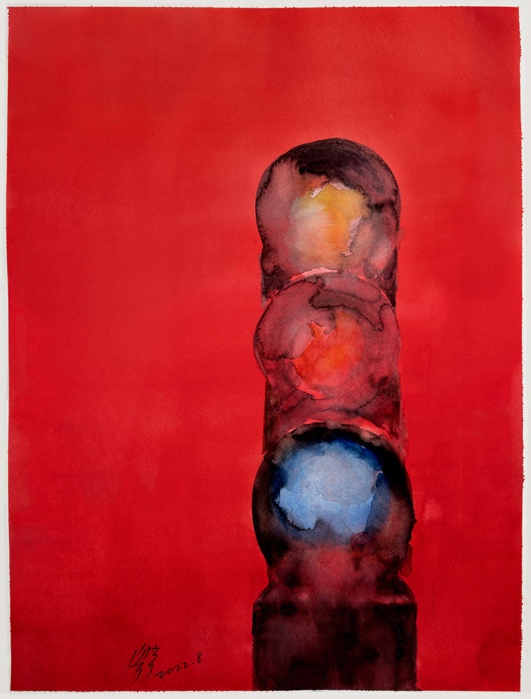 梁宇 《蓝色的光》 76cmx56cm 2022