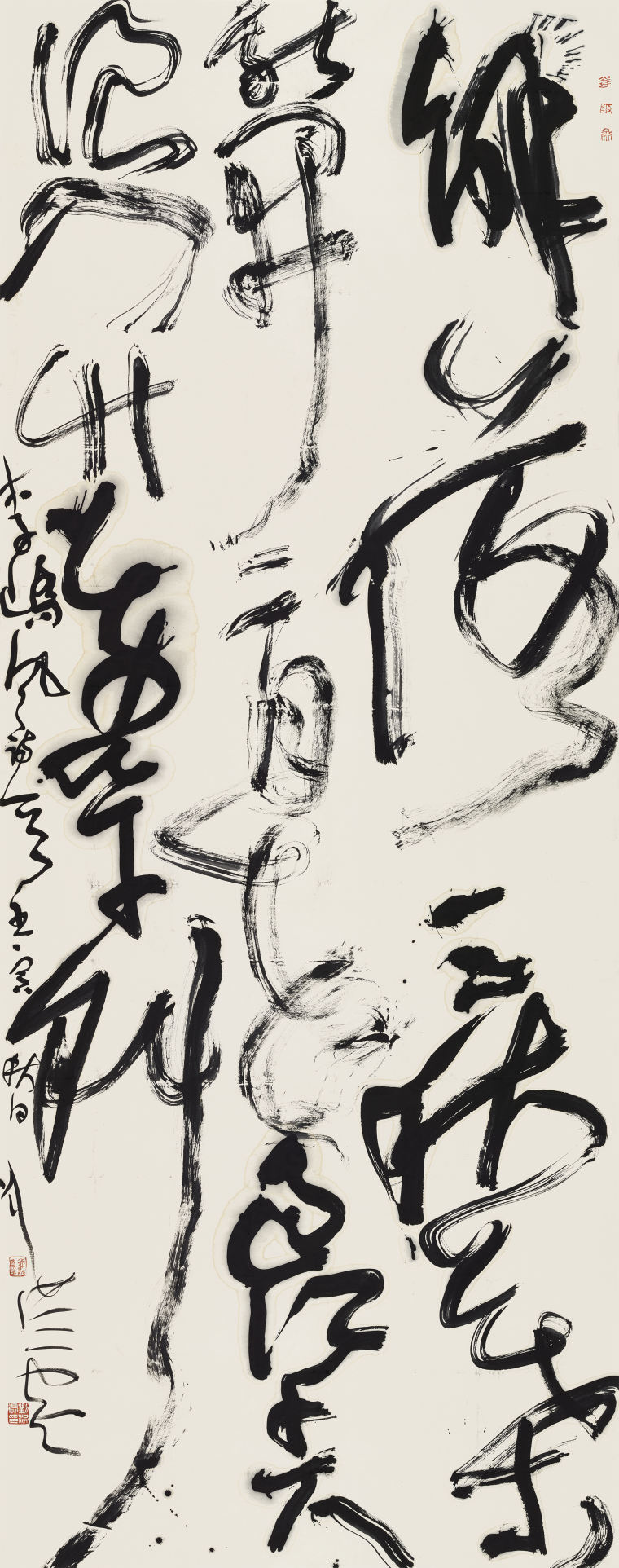 刘洪彪  李峤《风》 365x144cm   2022年