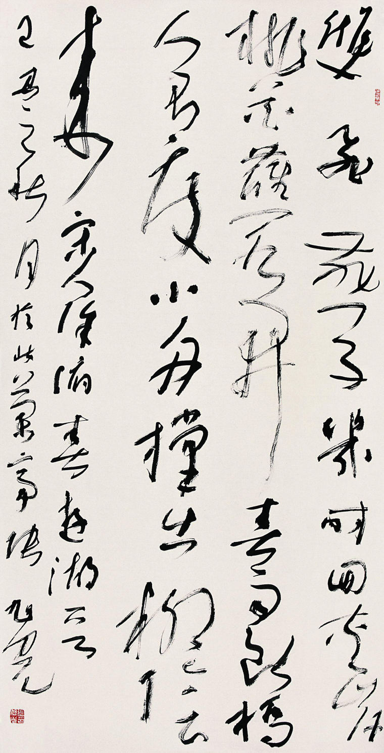 张旭光《徐府春游湖诗》138x69cm 2009年