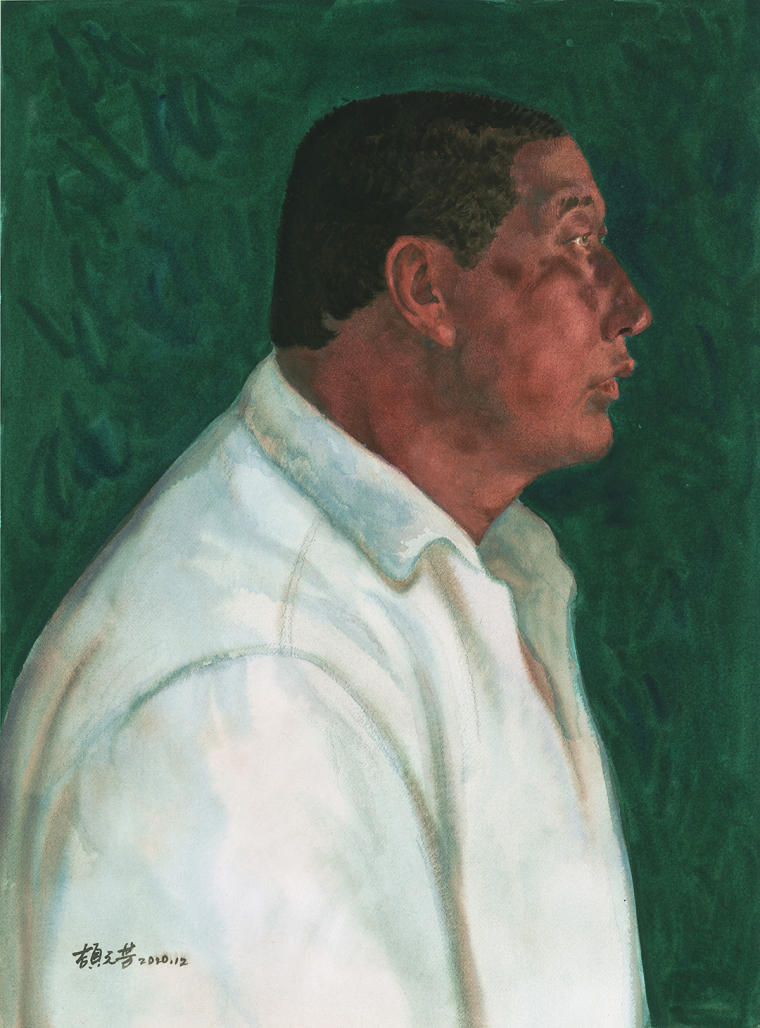 《孟和》76x56cm 纸质水彩