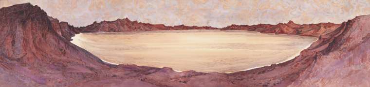 《麻黄梁记忆-8》赵龙 75x310cm，纸上水彩2021(1)